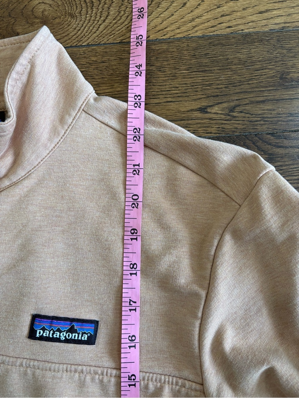 Patagonia Ahnya Organic Cotton Half-Zip Pullover in Heather Tan Size Small - Picture 7 of 10